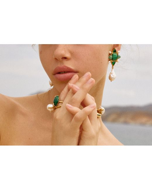 Christie Nicolaides Green Violetta Earrings