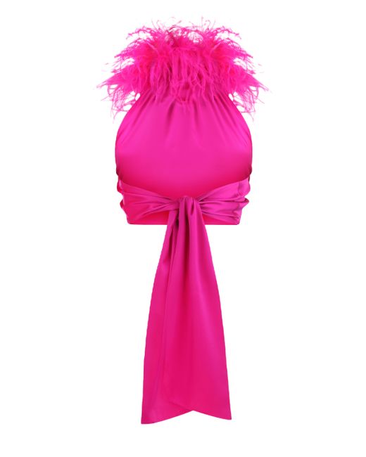 Nue Pink Kaia Top Feathers
