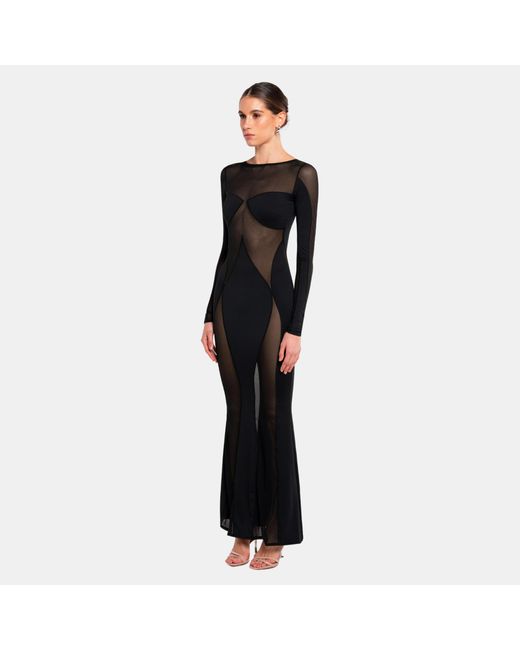 OW Collection Black Sierra Maxi Dress