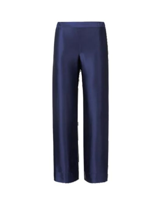 HERTH Blue Zeno: Gots Organic Silk Pyjama Trousers