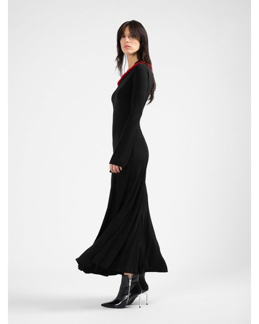 Divalo Black Girteln One Shoulder Dress