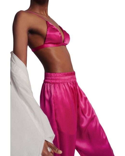 HERTH Pink Roy Hot: Gots Organic Silk Pants