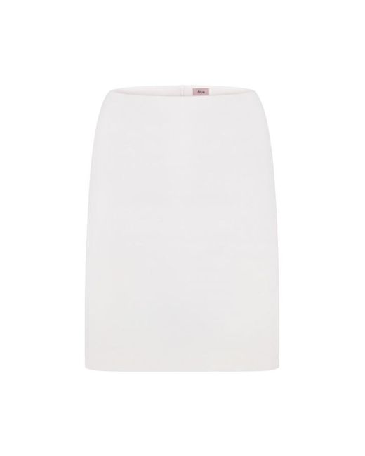 Nue White Tube Skirt
