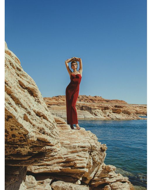 Nana Jacqueline Gigi Dress () in Red Lyst