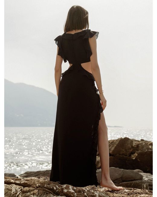 Nanas Black Costanza Maxi Dress