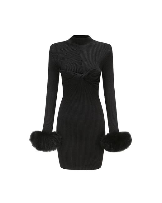 Nana Jacqueline Black Audrey Knit Dress (Final Sale)