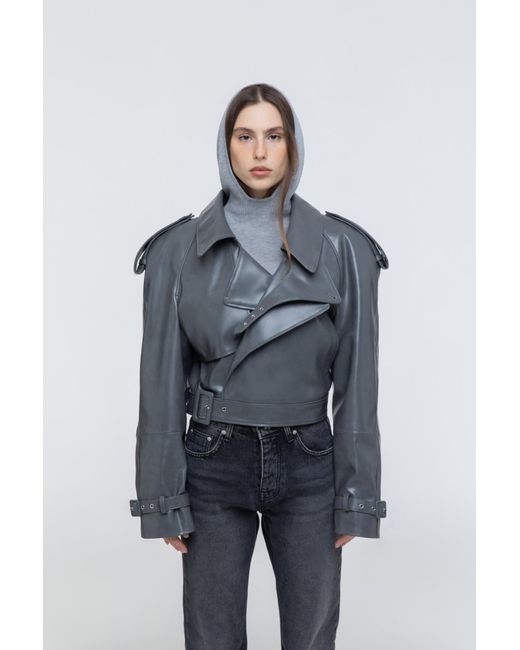 S leather jacket long theredthread 【公式通販】