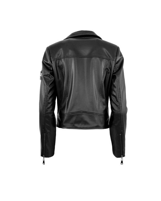 Theo the Label Black Hera Vegan Leather Biker Jacket