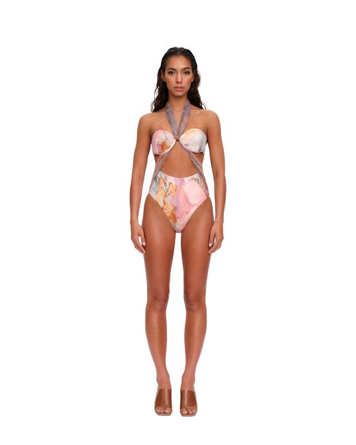 ANDREA IYAMAH Pink Ando One Piece Swimsuit
