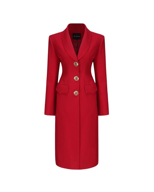 Nana Jacqueline Red Evie Long Suit Jacket ()