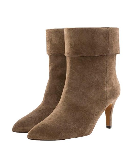 Toral Brown Cogñac Suede Ankle Boots