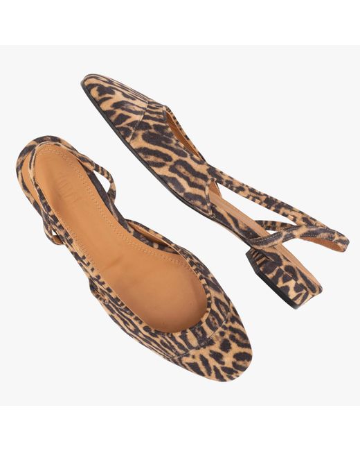 Toral Brown Luisa Leopard Print Flats