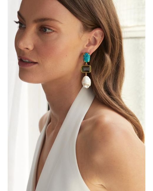 Christie Nicolaides Green Xanthe Earrings