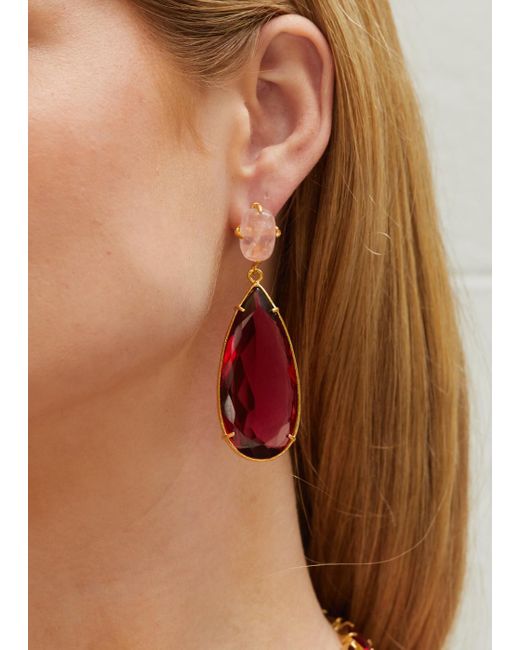 Christie Nicolaides Pink Franca Earrings Hot