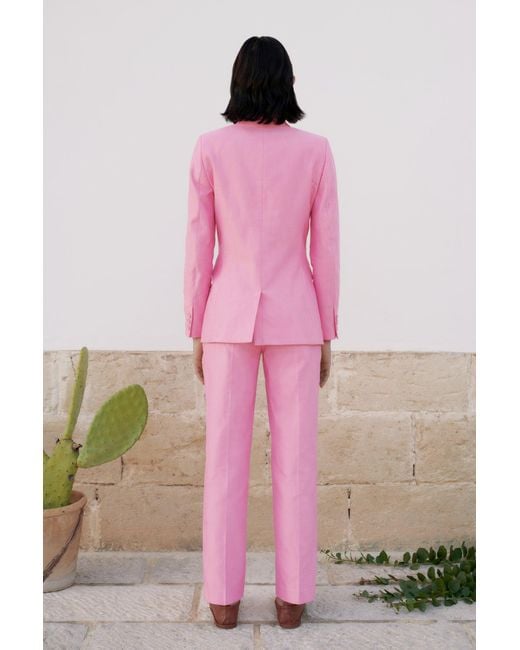 JAAF Pink Double-Breasted Blazer