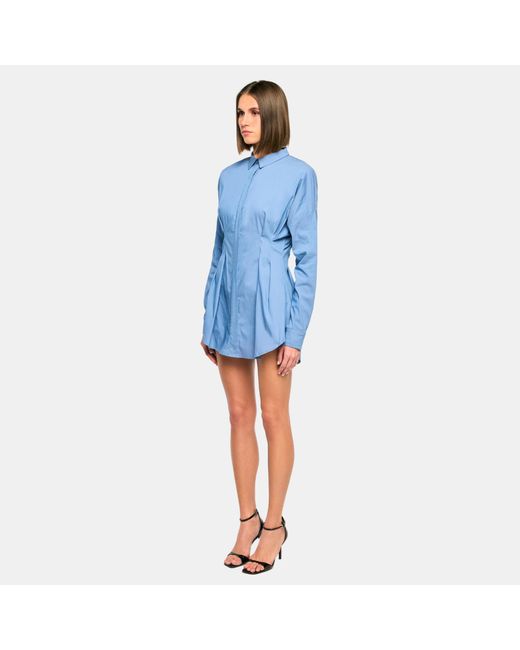 OW Collection Blue Ella Shirt Dress