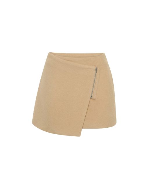 Ixiah Natural Rockafellar Mini Skirt