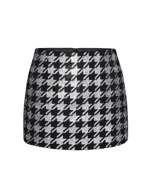 Nue Black Gizele Skirt Pied-De-Poule