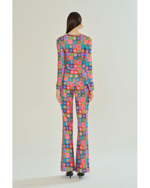 Declara Red Polychrome Icon Flare Pant