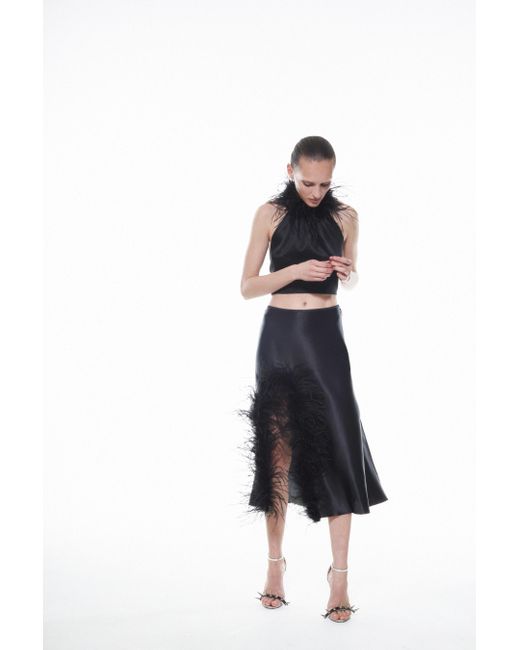 Nue Pink Laetitia Skirt Feathers
