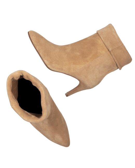 Toral Natural Sand Suede Ankle Boots