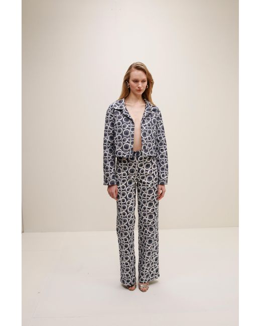 Francesca Miranda White Baccio Straight Pants