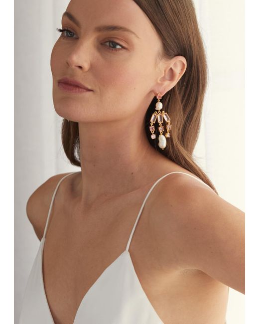 Christie Nicolaides Metallic Sofia Earrings Pale