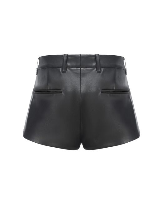 Nana Jacqueline Black Victoria Leather Shorts