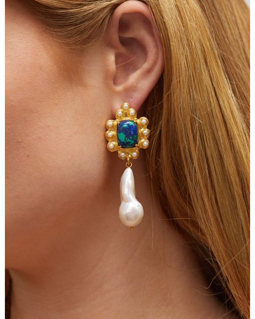 Christie Nicolaides Blue Amalita Earrings