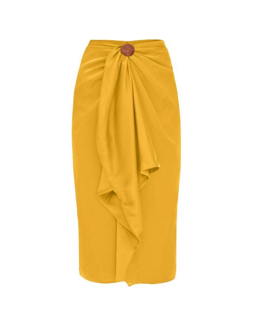 ANDREA IYAMAH Yellow Behati Marigold Skirt
