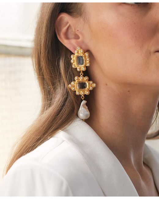 Christie Nicolaides Metallic Graciela Earrings Clear