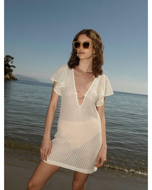 Nanas White Isla Beach Dress