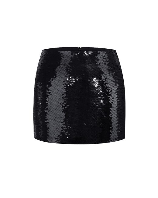 Nue Black Jemma Sequin Skirt