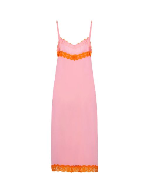 JAAF Pink Crepe De Chine Silk Dress