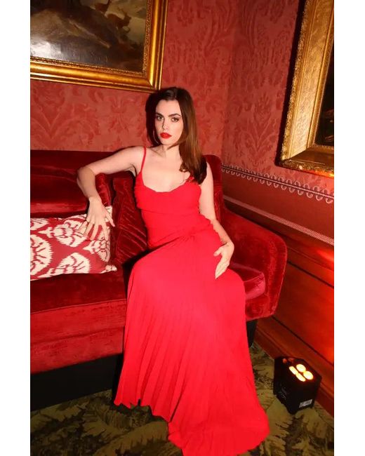 Georgia Hardinge Red Dazed Dress Floor Length