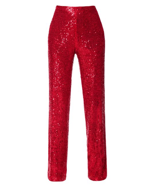 AGGI Red Pants Luca Brilliant Ruby