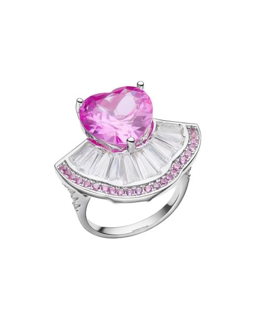 Nana Jacqueline Pink Emilia Heart Ring () (Final Sale)