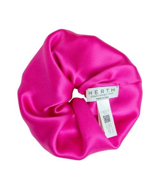HERTH Pink Edi Hot: Gots Organic Silk Scrunchie