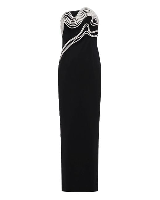 NDS the label Black Crystal Embellished Maxi Dress