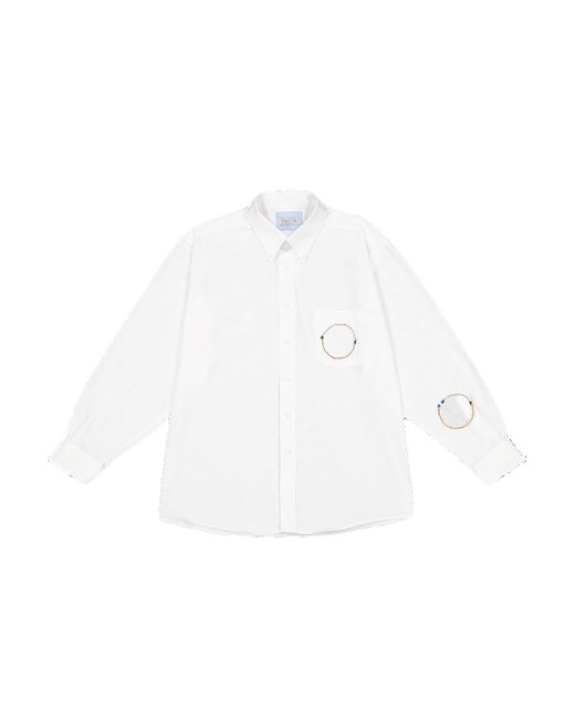 OMELIA White Redesigned Shirt 14 W