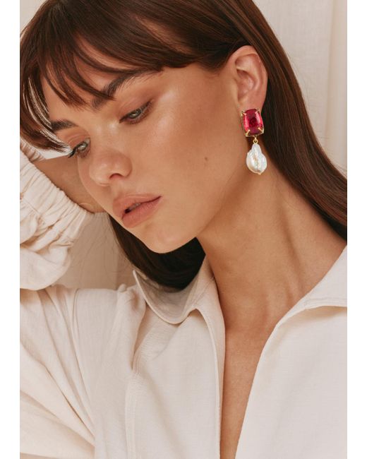 Christie Nicolaides Red Piccola Earrings Hot