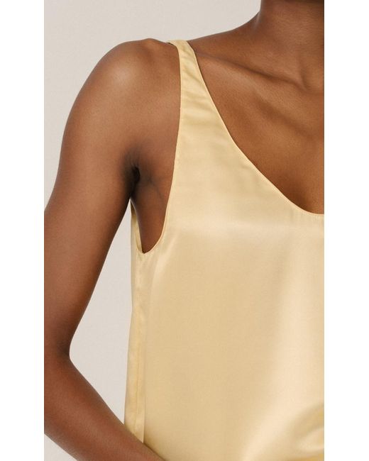 HERTH Yellow Else: Butter-Colored Top, Gots Certified Silk