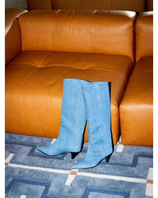 Blankens the vanessa tall denim in blue lyst