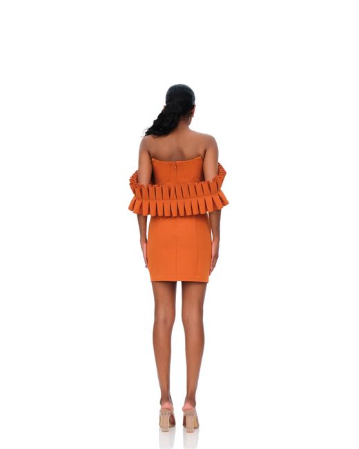 ANDREA IYAMAH Orange Azo Dress