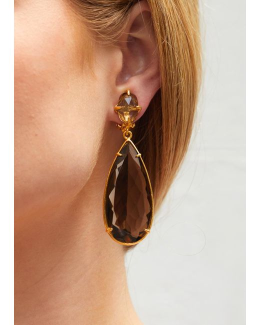 Christie Nicolaides Natural Franca Earrings Chocolate