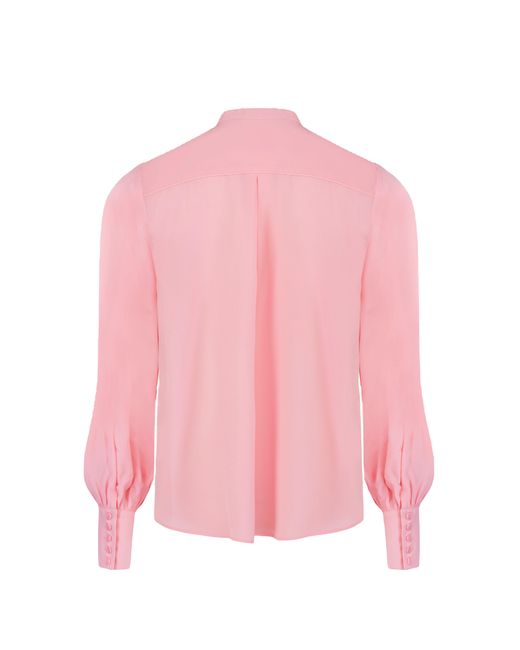 JAAF Pink Crepe De Chine Silk Shirt