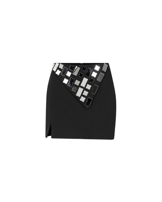 Ila Black Pearl- Mini Skirt With Mirror Details