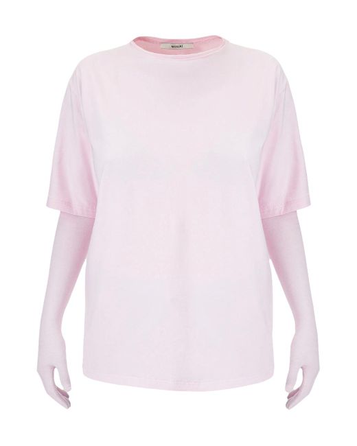 MANURI Pink Bobby Set [T-Shirt + Gloves]