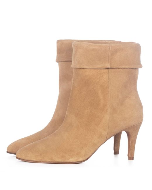 Toral Natural Sand Suede Ankle Boots