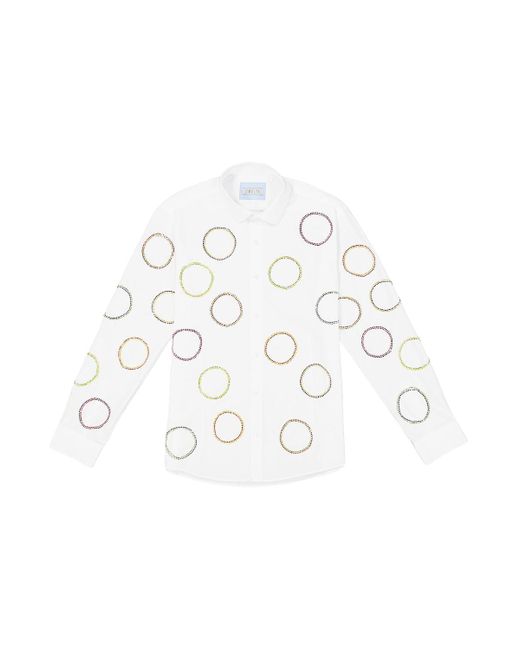 OMELIA White Redesigned Shirt 33 W
